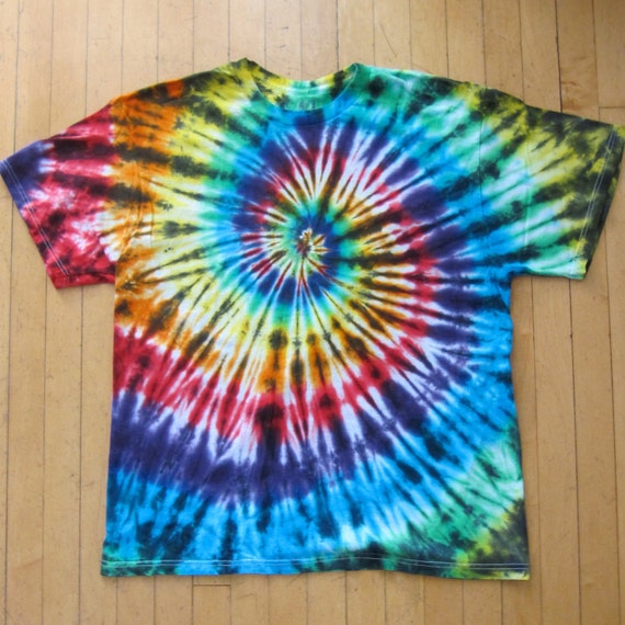 Items Similar To Adult Xl Tie Dye With A Twist Rainbow Swirl Tshirt On Etsy 