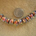10 Bright Copper Mini Baroque Dichroic Lampwork Beads by Dee Howl Beads