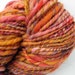 Handspun and Hand Dyed Merino Wool Silk Bulky Yarn- Pumpkin Patch