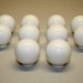 10 Vintage White Round Drawer Pulls/ Cabinet Door Knobs