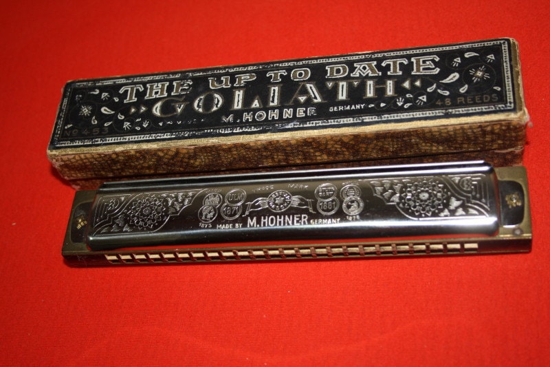 1940's The up to Date Goliath harmonica by M. Hohner