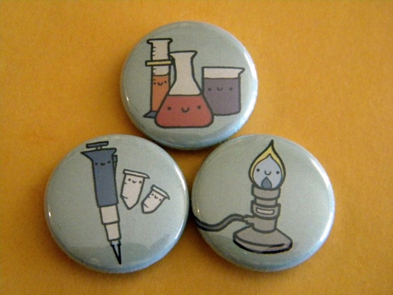 Lab Ware Button Set