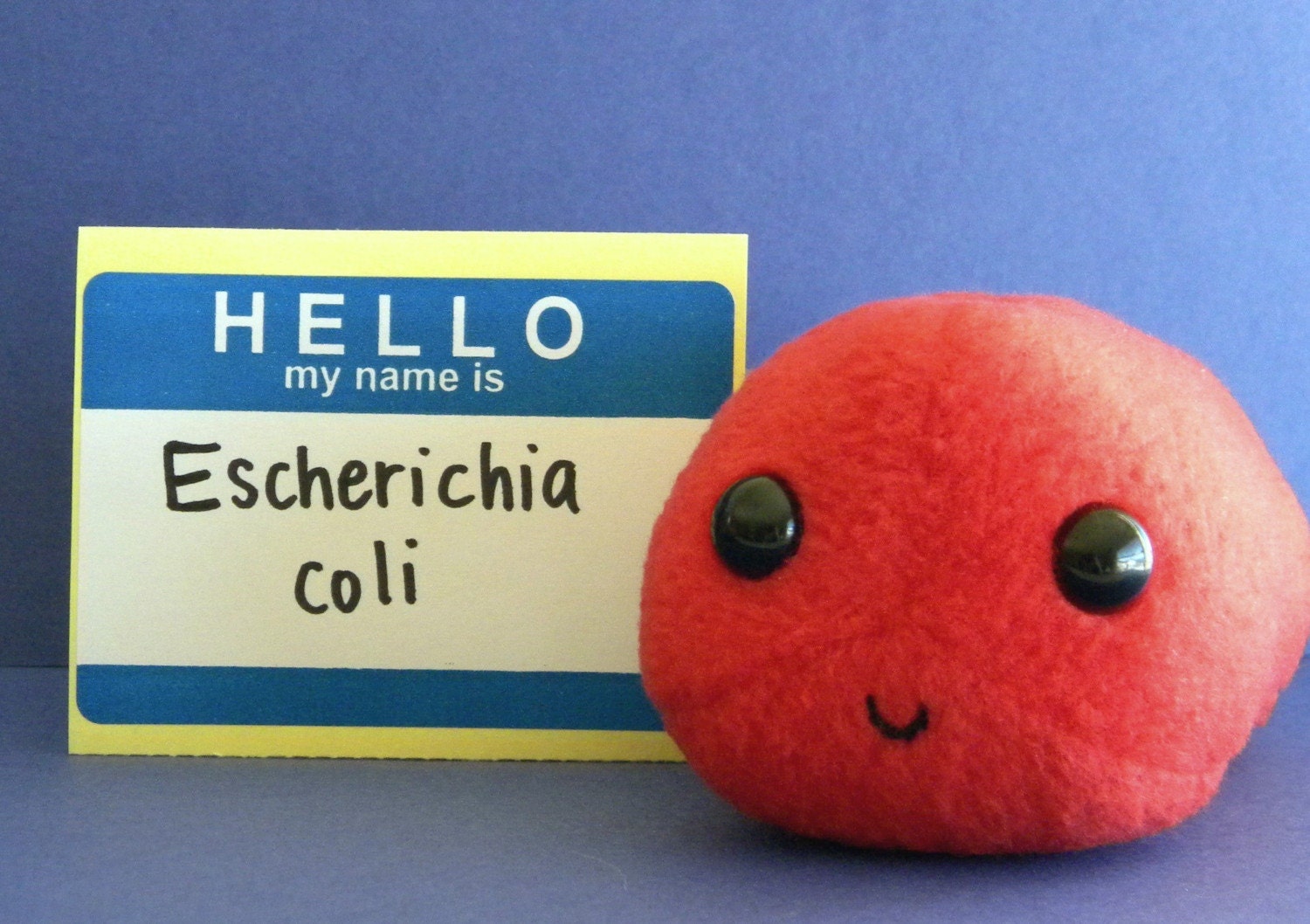 e coli plush toy