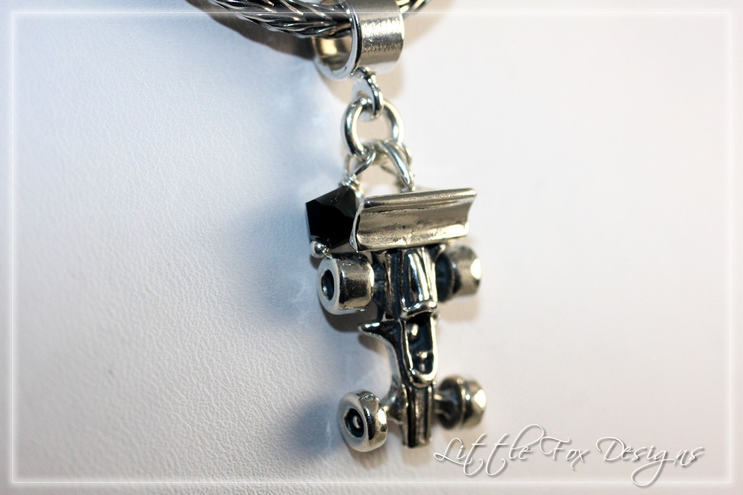 IndyCar Race Car Dangle Charm fits Trollbeads and Pandora