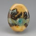 Atlantis 2....lampworked handmade glass focal BEAD organic harvest gold bead Truewealth SRA