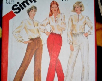 Vintage Uncut 1982 Simplicity Pattern 5617 - Misses Personal fit pants - size 12