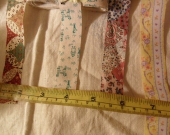 Offray ribbon trims - 4 assorted types - approx 13 yards total