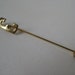 Gold E - vintage stick pin