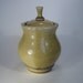 Yellow and Violet Wavy Rimmed Sugar Bowl