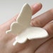 BUTTERFLY RING - 100% wool felt - Snow White - large swallowtail