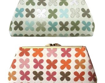 MODERN Clutch - Cutest Bag Ever in BLUE - Silk Lining