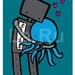 Robot Loves Octopus 8x10 print