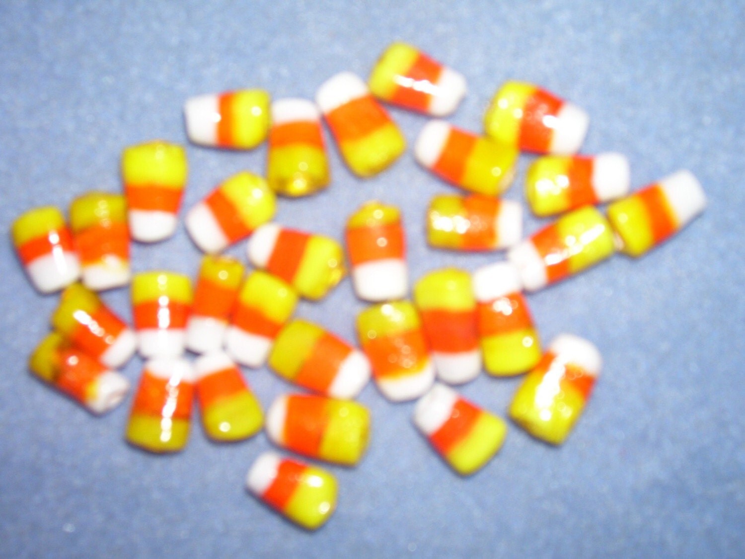 Candy Corn Glass Beads