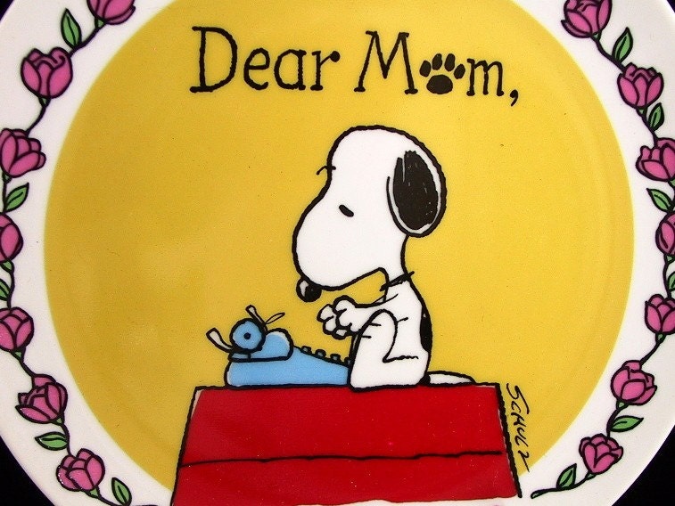Snoopy Mother's Day 1979 Collector's Plate