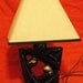 Cool vintage 50's table lamp small size in Retro atomic shape Modern design