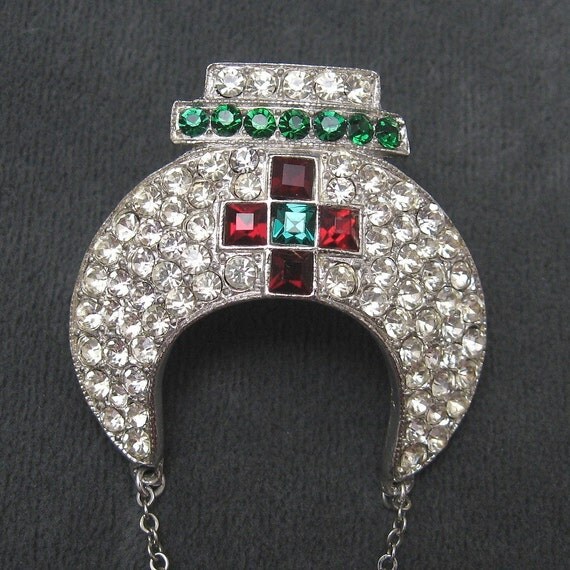 Large Stunning Shriners Fez Pin Ora P2595