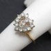 Vintage Rhinestone Heart Ring Elegant R1518
