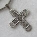 Sterling Marcasite Cross Pendant N2488