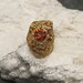 Vintage Ring Large Abstract Topaz Vogue R3636