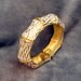 Vintage Clamper Bracelet Whitewash Bamboo Style B4122