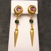 Long Earring Purple Green Ben Amun E4194