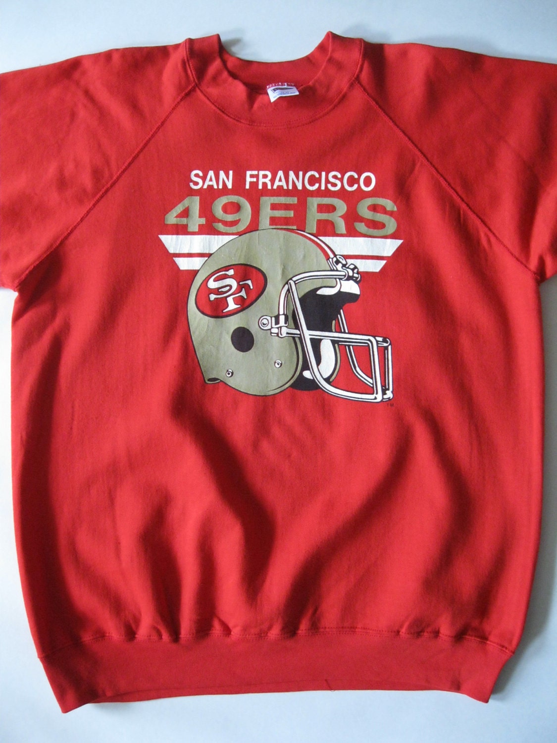 San Francisco 49ers sweatshirt red light golden brown