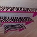 SeT oF 3 HoT PiNk ZeBrA sHeLvEs sHeLf 11" 17" 23"