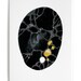 united 1 . original nature inspired abstract painting on paper . black white and yellow . by natasha newton