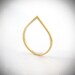neology: thin 14K yellow gold POINT ring - sizes 3, 4 or 5