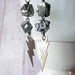 Lightning Bolt and Pyrite Nugget Earrings Under 25 Gift For Her Gift Box