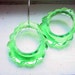 Neon Green Earrings Fluorescent Hoops Day Glo Spring Fashion Bright Green