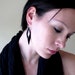 Retro Rhombus Earrings Geometric Modern Black Diamond Lucite gift for her