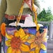 HAND PAINTED Handbag -- Amber Loves Sunflowers