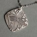 Recycled Pure Silver Flower Charm Pendant, Sterling Silver Chain Necklace under 100 - Aloha