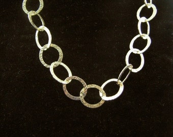 14K Gold filled 10 mm Flat Cable Chain Necklace 30 inch