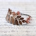 Everlasting Everything... ((leaf stamping bracelet and Czech glass))