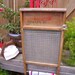 My True ResCue Story-UNwanted,Howard Woodenware GLASS anTiQue WASHBOARD REcycLed to an aWeSoMe WaLL CABINET with vinTage GLass knob