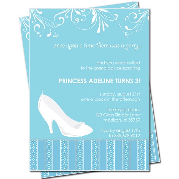 Glass Slipper Invitations 5