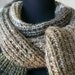 SALE Hand Knit Scarf in Earthtones Self-Striping Scarf - JAMOCHA Ja-FABULOUS