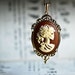 Miss Skeleton Gothic Necklace - Lolita Zombie Skull Cameo - 4 Different Color Cameos