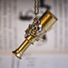 Pirate's Telescope Necklace - Steampunk Glass Pendant - Free Domestic Shipping