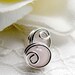 Rose Quartz Wire Wrapped Stud Earrings in Sterling Silver