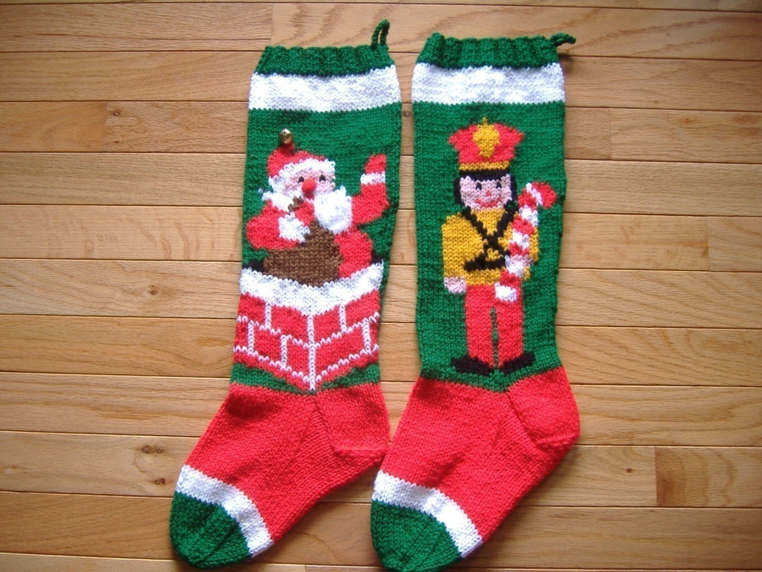 Hand Knit Christmas Stocking