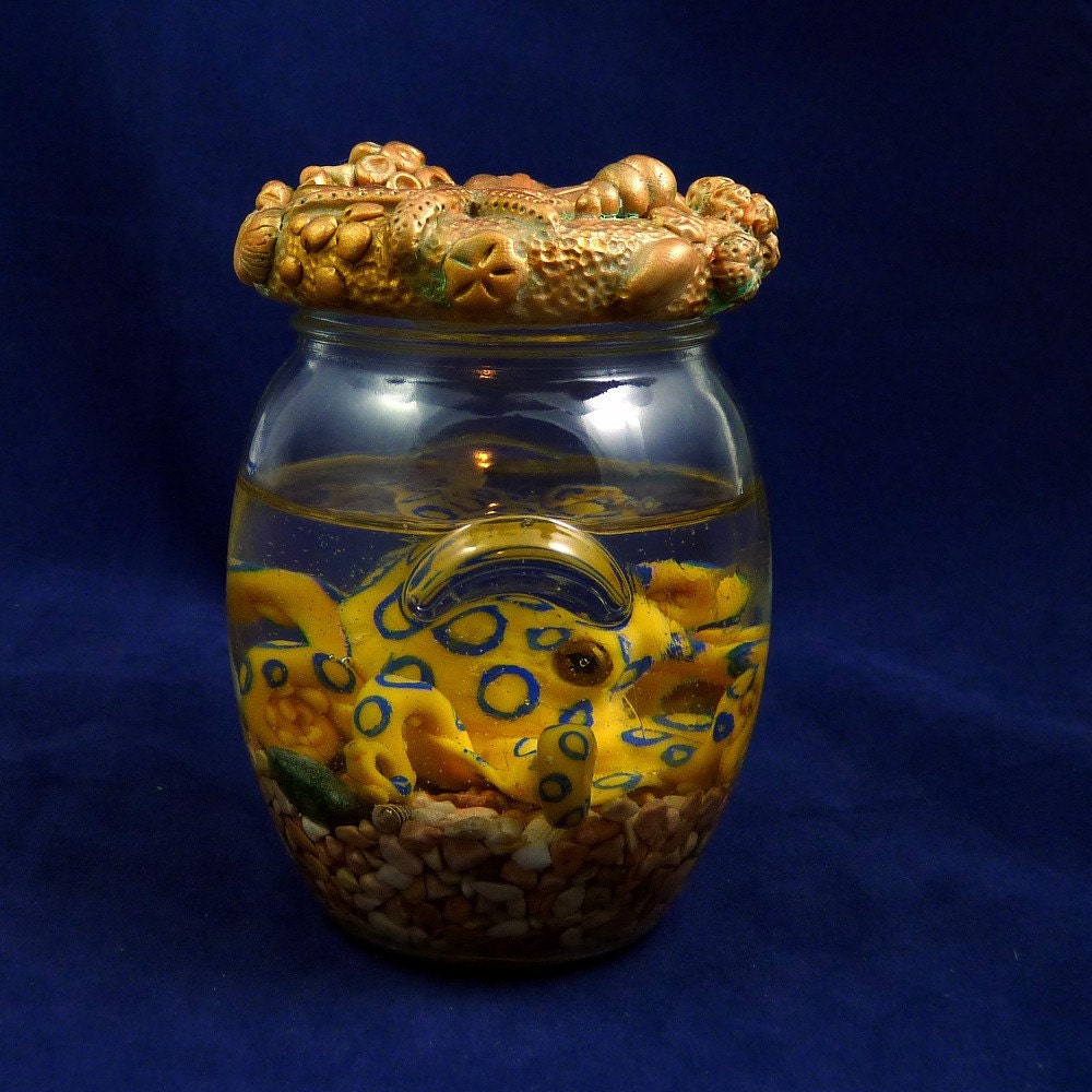Blue Ringed Octopus PermaPet Original Cephalopod Sea by Noadi