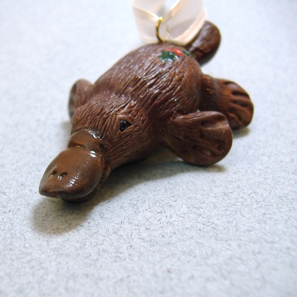 the xmas platypus ornament holly tush the xmas platypus ornament holly tush