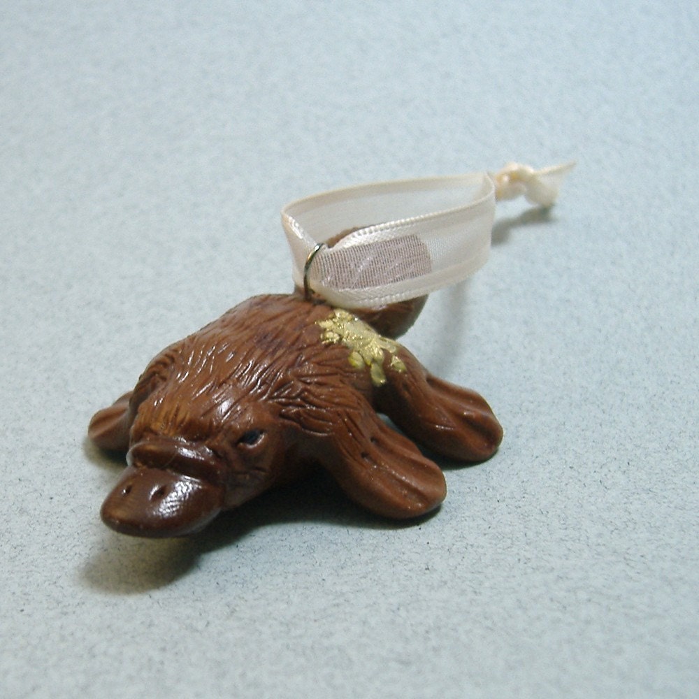 the xmas platypus ornament with starburst tush the xmas platypus ornament with starburst tush