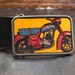 Retro Motorbike Ride leather bike buckle