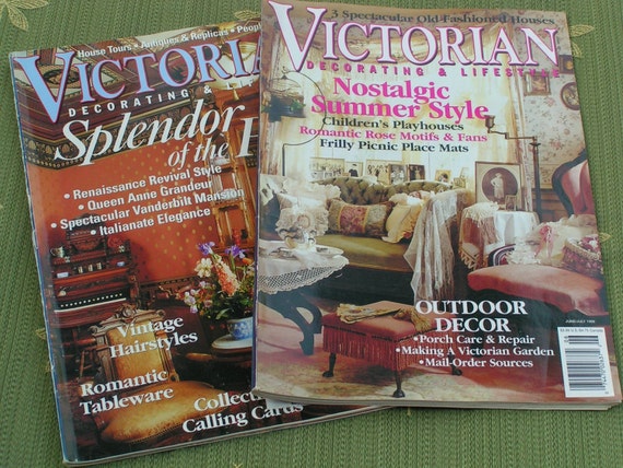 Victorian Decorating And Lifestyle Magazine Lot By Cottageprims   Il 570xN.160950136 