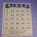 Old 1930's Bingo Cards Navy for decor or altered art