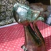Vintage Souvenir Cat Villeile Quebec Red Clay Pottery